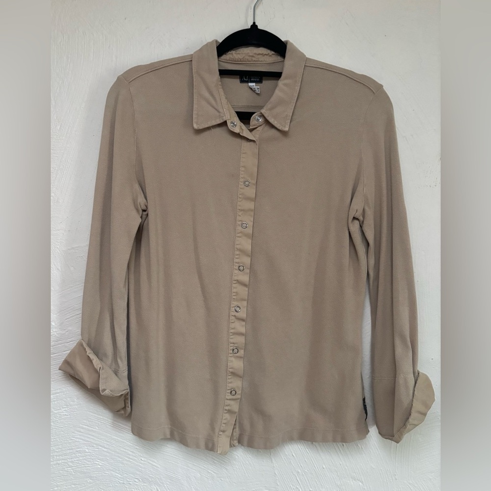 Vintage Armani Jeans Snap Button Shirt